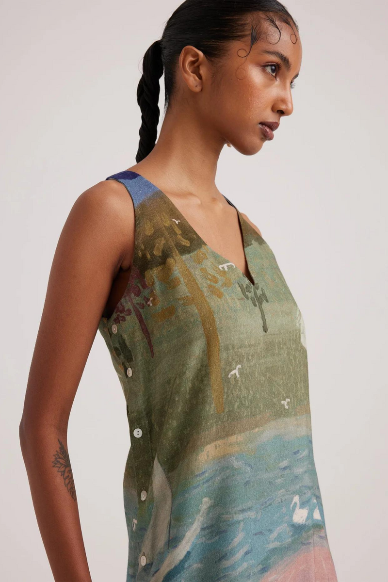 Zen Dress-Skater rayon by CORD for women in Singapore