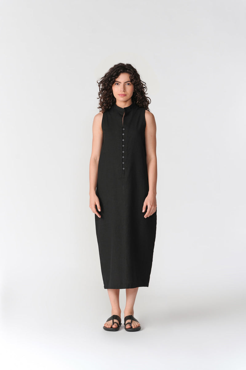 Sleeveless Cocoon Dress dress by Turn Black in black for women in Singapore