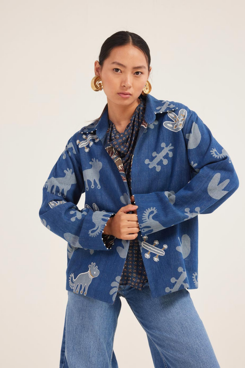 Iris Reversible Jacket silk by JodiLife for women in Singapore
