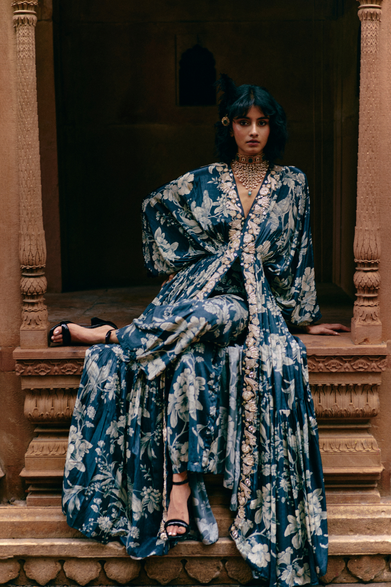 PH-2493 
Kaftan 
Pants Set by Paulmi & Harsh for women in Singapore