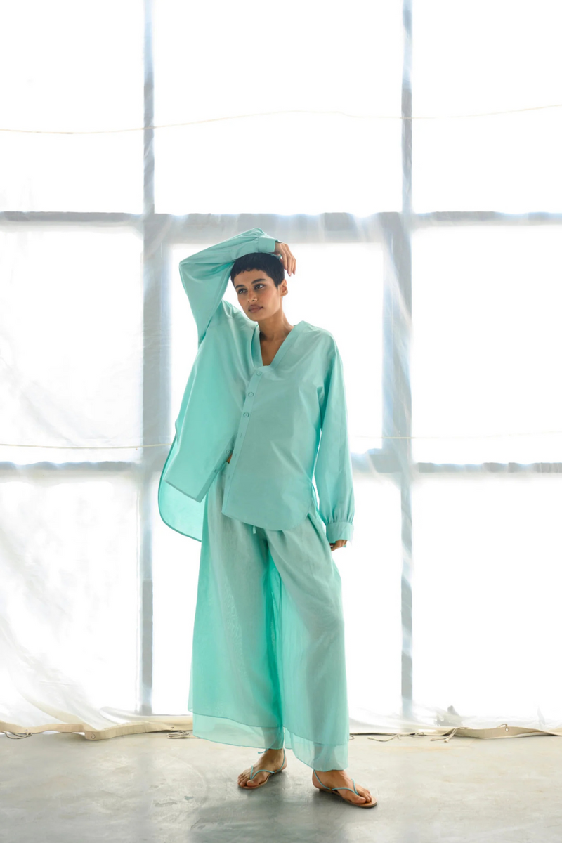 USHNA SHIRT SET silk Buy USHNA SHIRT SET from C&W | Co-Ord Sets for Women by Ituvana for women in Singapore