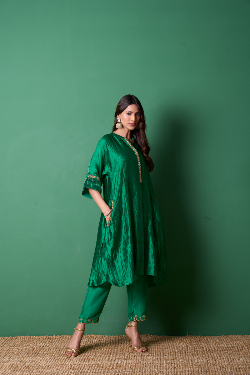 Radiance Kurta Set - Emerald
