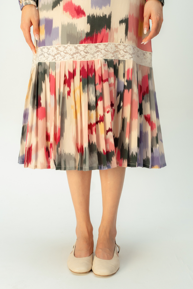 POWDER ROSE DRESS crepe dress by Ode to Odd in multi for women in Singapore