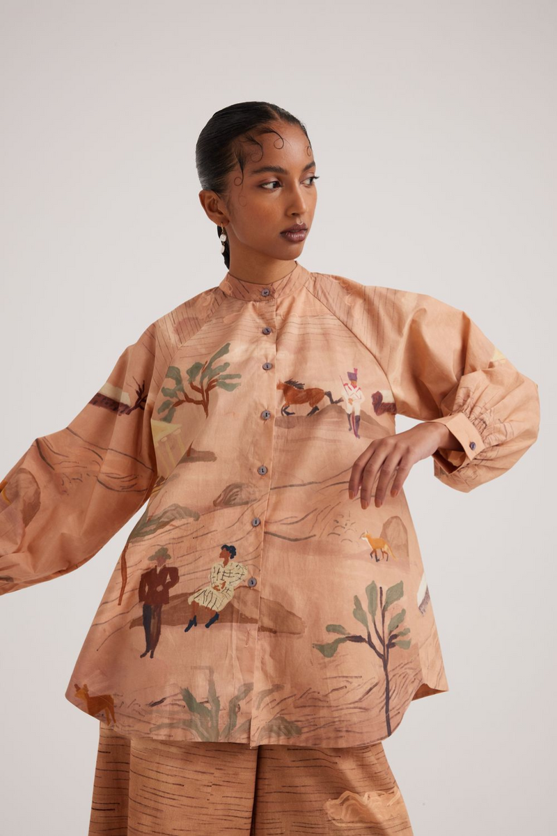 A-line Shirt-Derby satin by CORD for women in Singapore