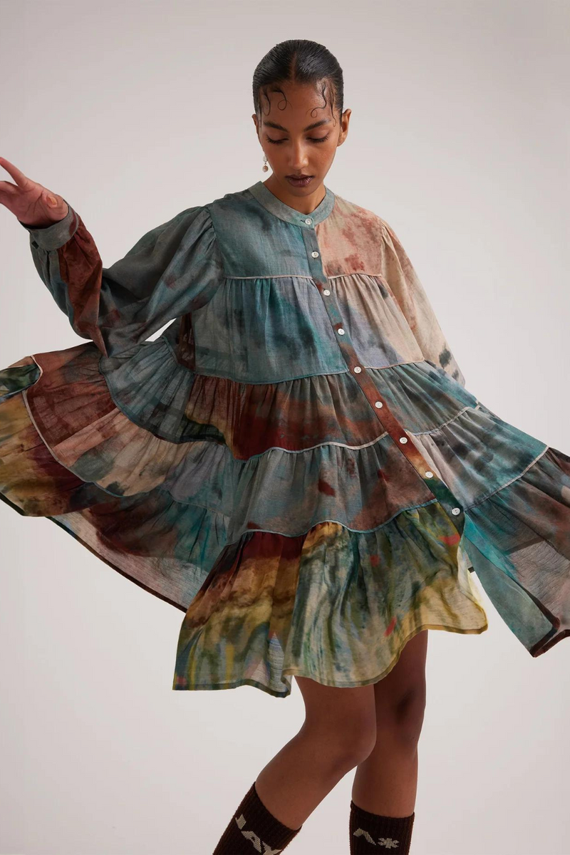 Tier Dress-Valley cotton by CORD for women in Singapore