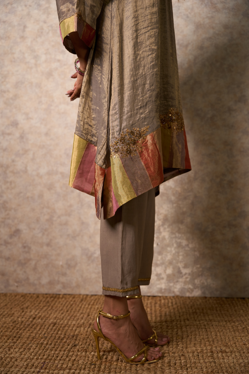 Zing Kurta Set - Grey
