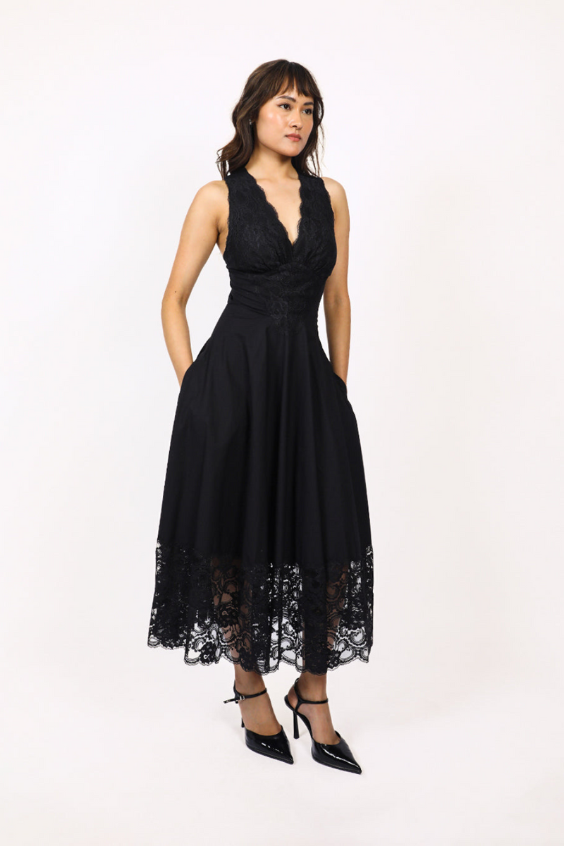 Jia Dress 100% cotton Buy Jia Dress from C&W | Dresses for Women by Leh Studios in black color for women in Singapore