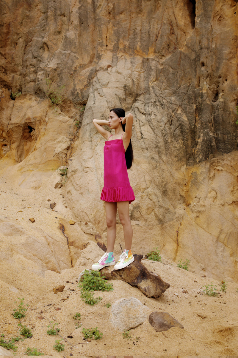 KANTI BACKLESS SHORT SLIP DRESS silk Buy KANTI BACKLESS SHORT SLIP DRESS from C&W | Dresses for Women by Ituvana for women in Singapore