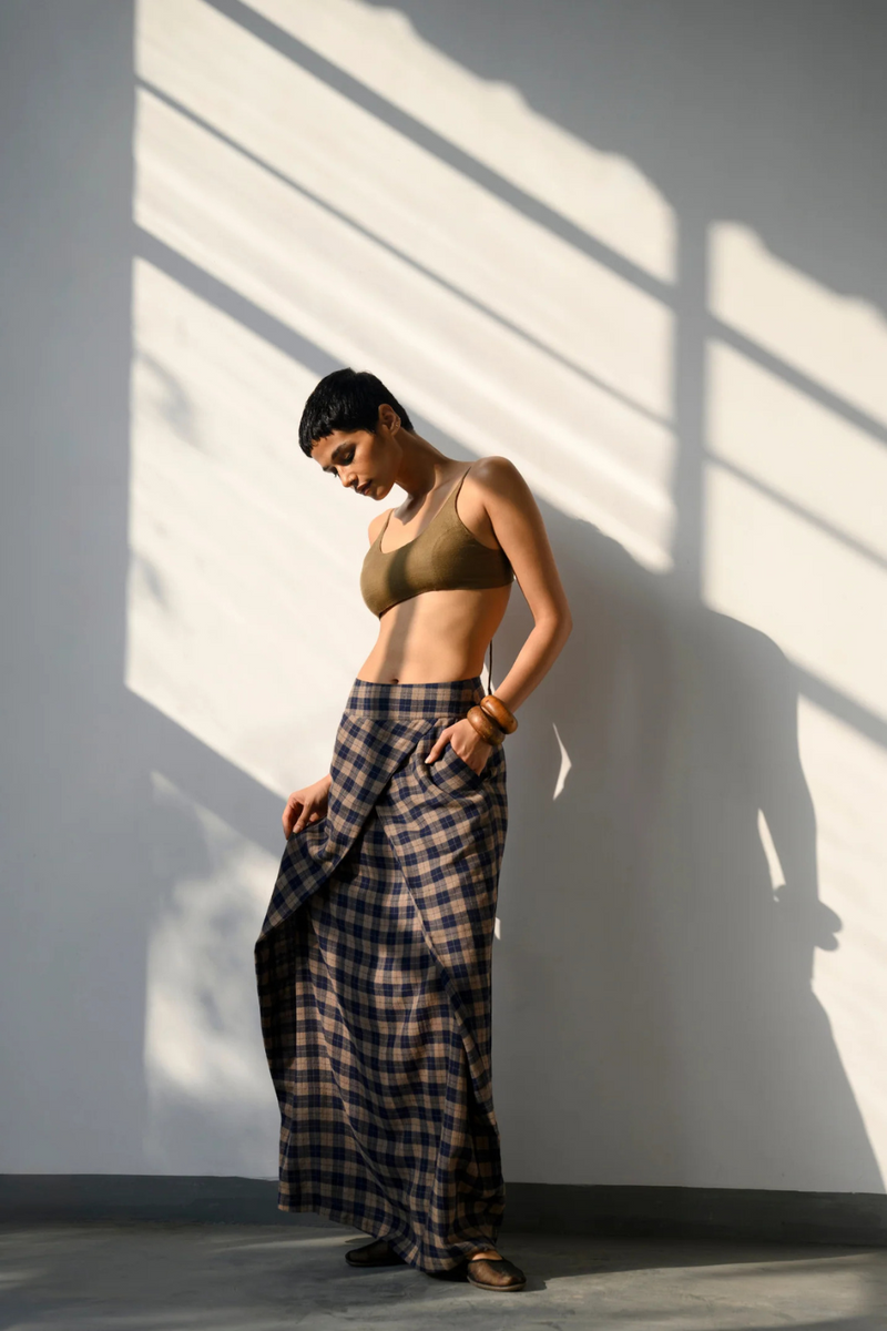 NAY SHAWL SKIRT-MIDNIGHT Buy NAY SHAWL SKIRT from C&W | Skirts for Women by Ituvana for women in Singapore