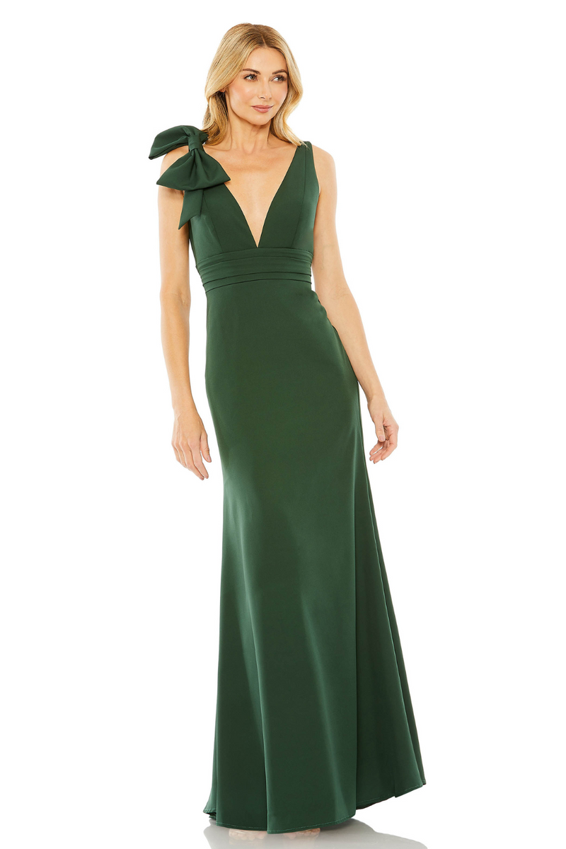 49454-Mermaid Gown-Green by Mac Duggal in green color for women in Singapore