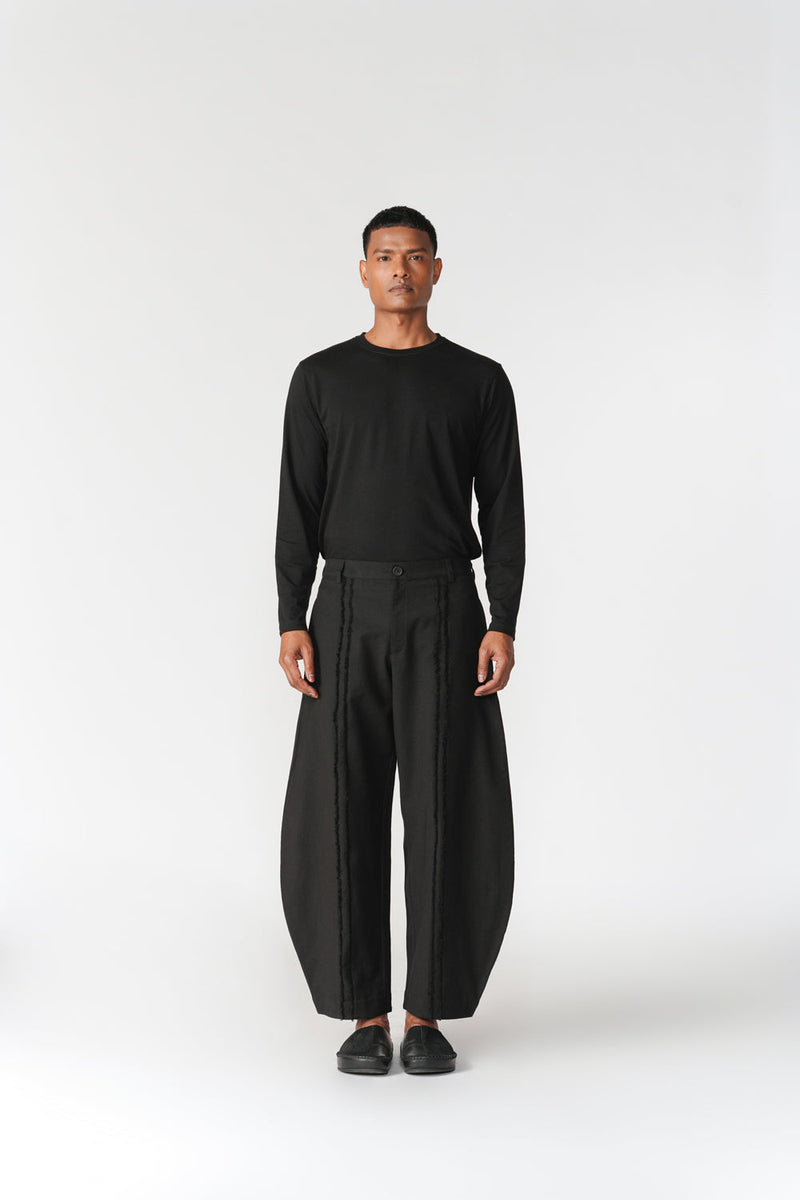 Komo Set co-ord set by Turn Black in black for men in Singapore