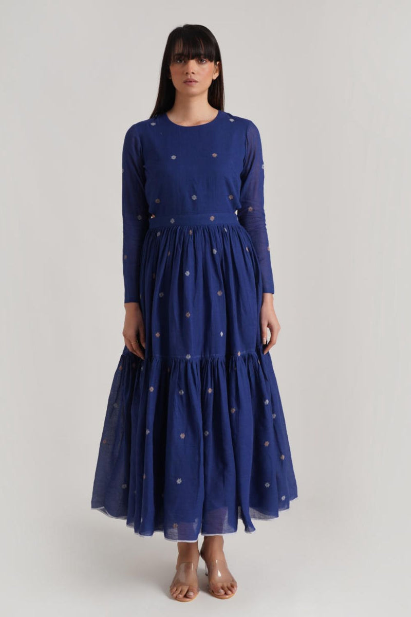 BLOOMINGDALE cotton Buy BLOOMINGDALE from C&W | Dresses for Women by Indigo Dreams in blue color for women in Singapore