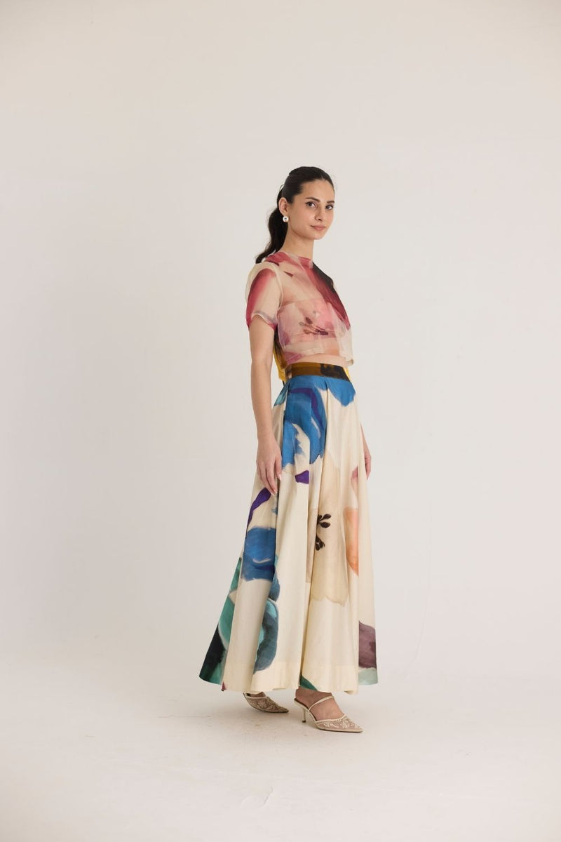LILA 3PCS SET satin by Yam in white color for women in Singapore