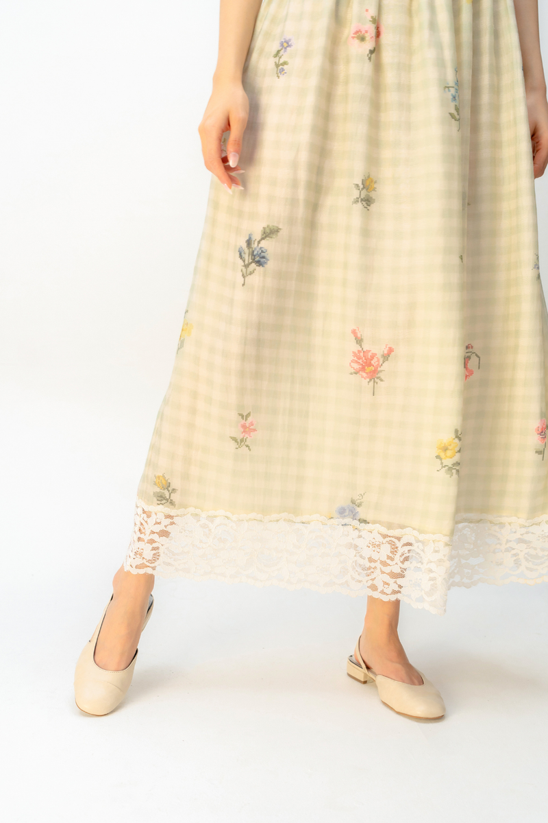 MEADOW DRESS mul dress by Ode to Odd in green for women in Singapore