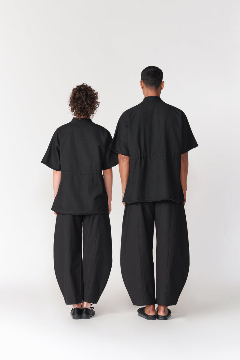 Komo Set co-ord set by Turn Black in black for men in Singapore