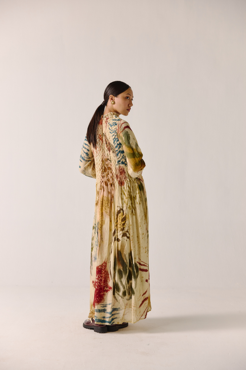 June Dress - Abstract cotton by CORD for women in Singapore