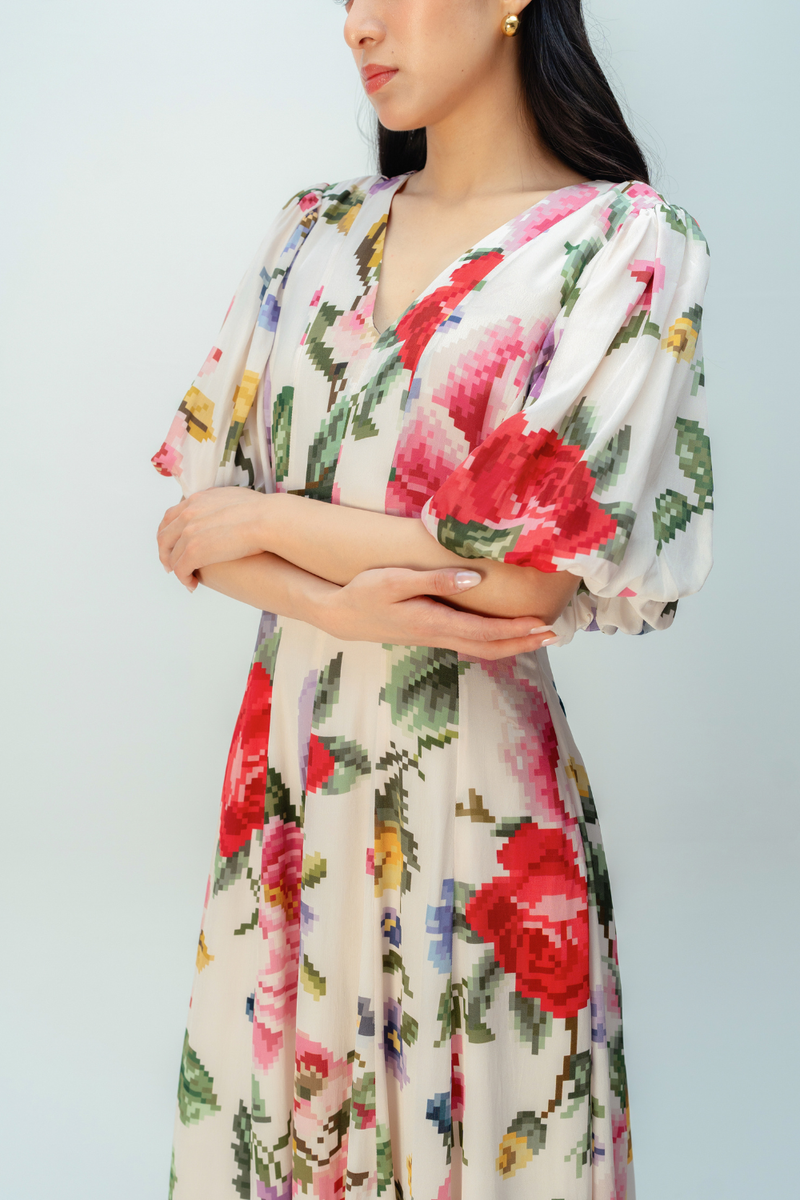WILLOWMIST DRESS crepe dress by Ode to Odd in multi for women in Singapore