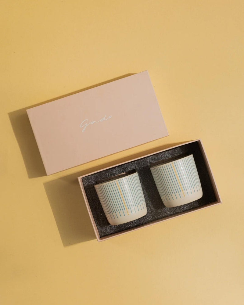 Mirissa Tumblers - set of 2 linen by Gado Living for in Singapore