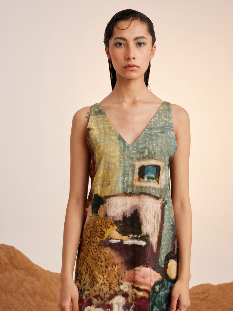 Zen Dress-High Tea rayon Dress by CORD for women in Singapore