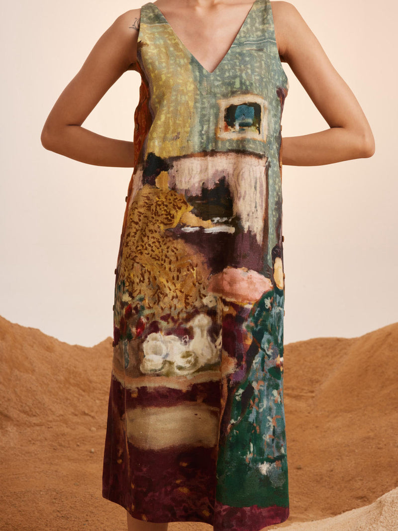 Zen Dress-High Tea rayon Dress by CORD for women in Singapore