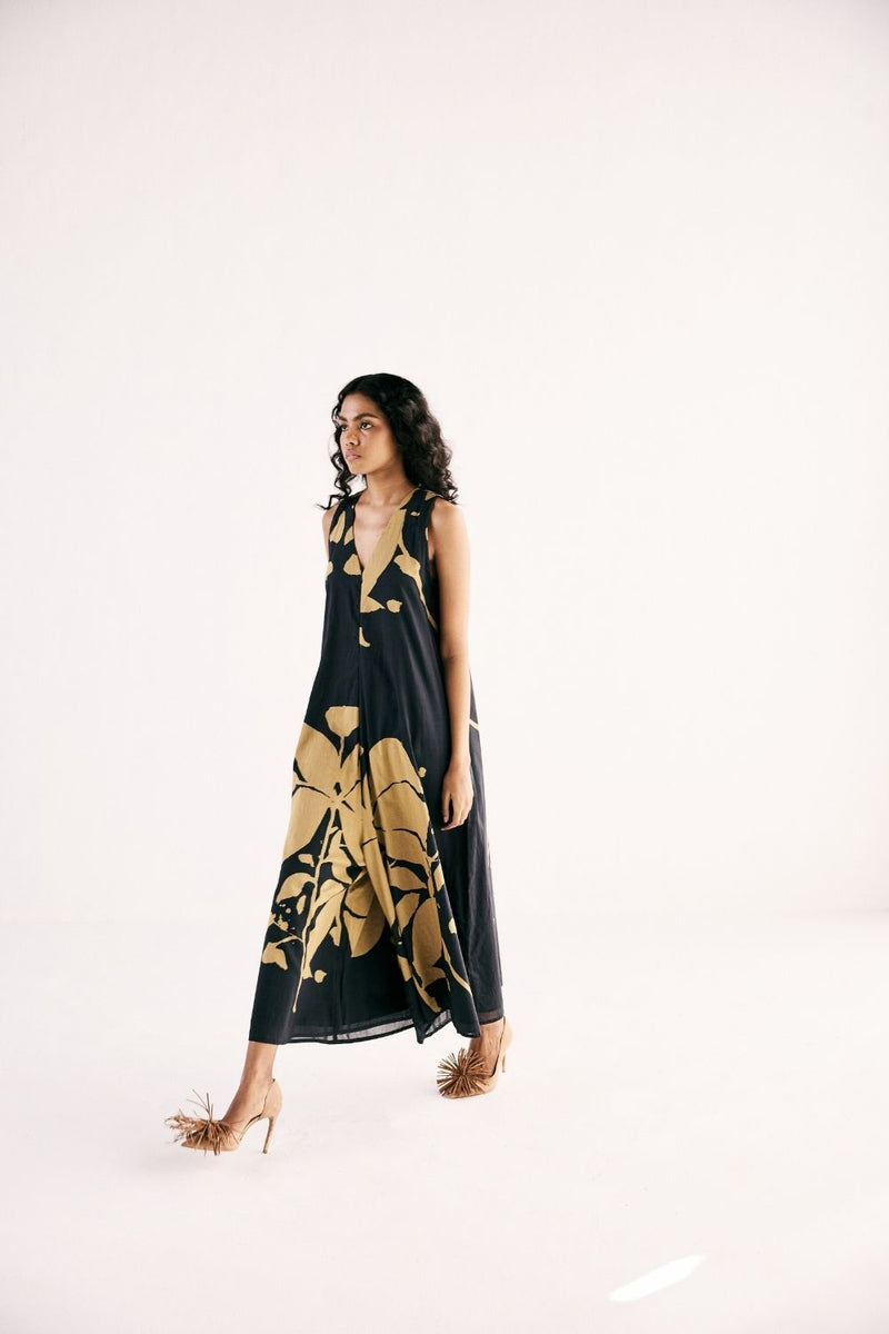 TREASSURE ISLAND JUMPSUIT cotton by Khara Kapas in black for women in Singapore
