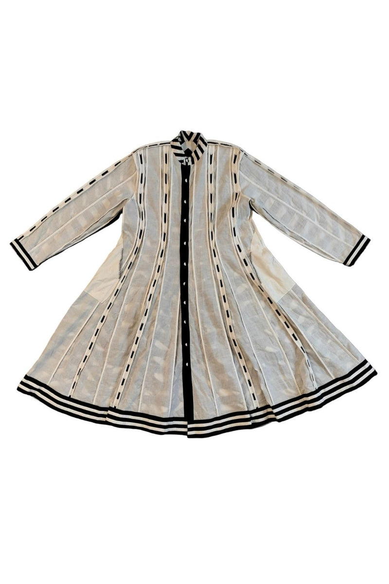 Unisex Ayna Anarkali cotton by Ka-Sha in black color for women in Singapore