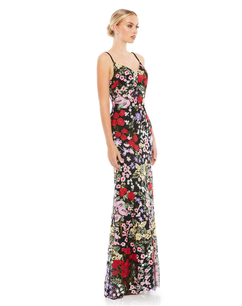 MD-67473 Strappy Long Dress-Black by Mac Duggal in black color for women in Singapore