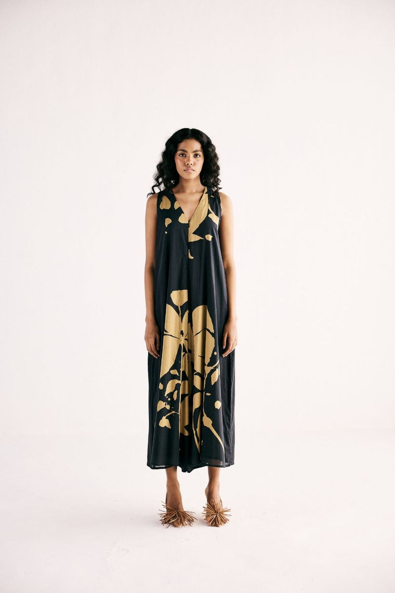 TREASSURE ISLAND JUMPSUIT cotton by Khara Kapas in black for women in Singapore