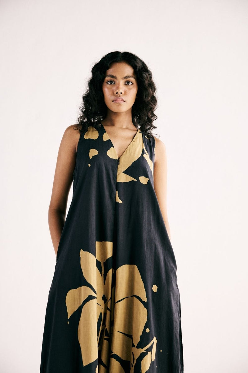 TREASSURE ISLAND JUMPSUIT cotton by Khara Kapas in black for women in Singapore