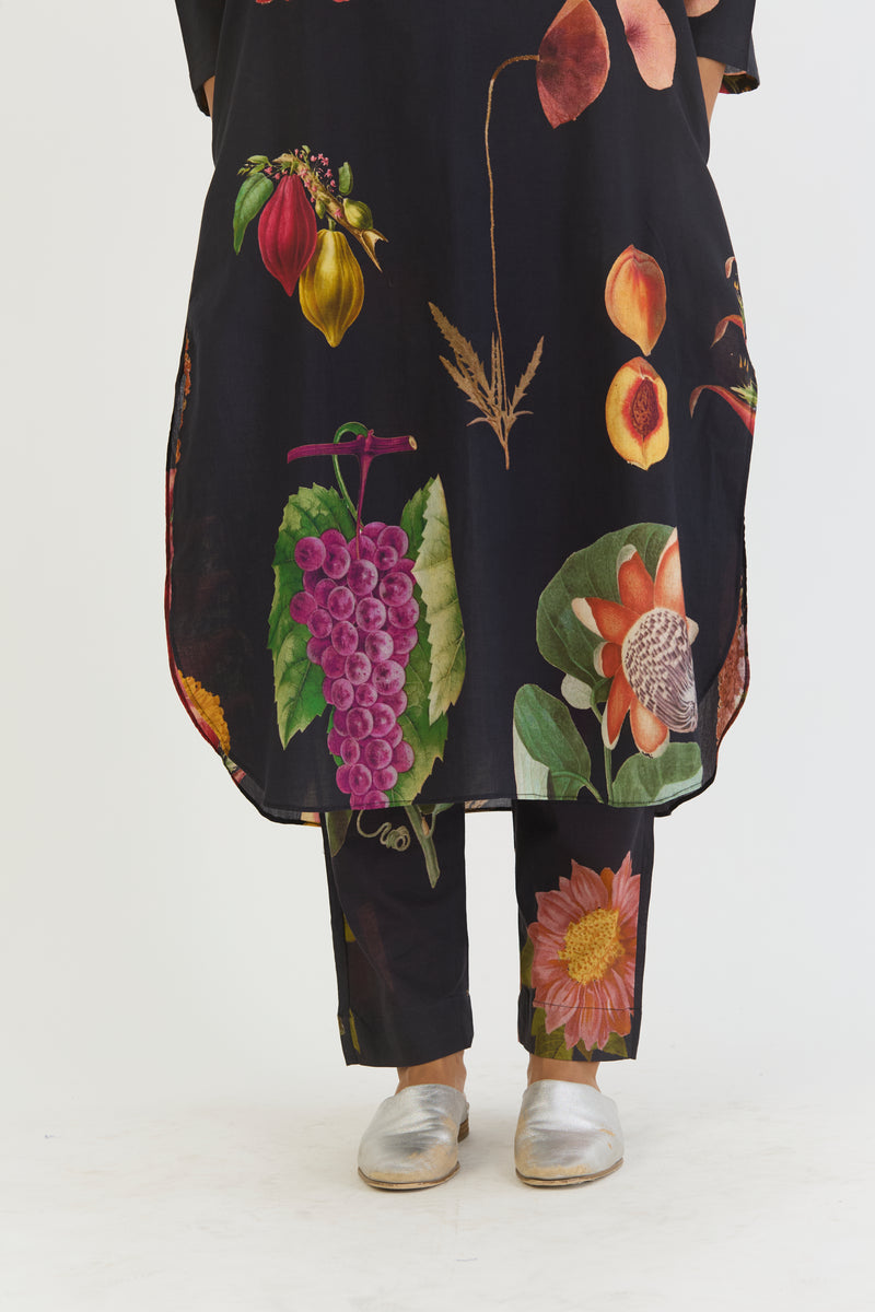 PLUM LONG KURTA SET cotton by Yam for women in Singapore