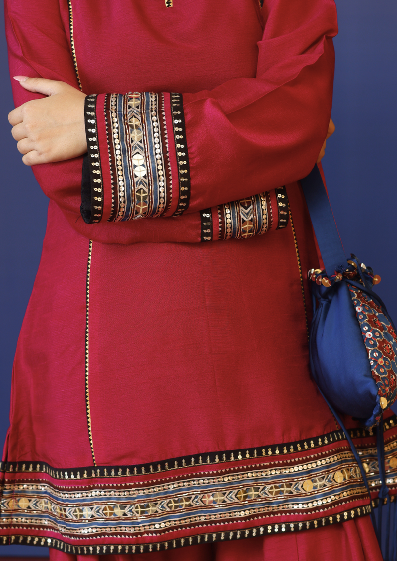 Pherie Pink Salwaar Kameez Set