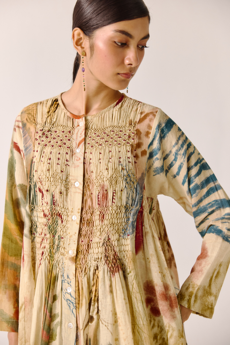 Frida Top - Abstract cotton by CORD for women in Singapore