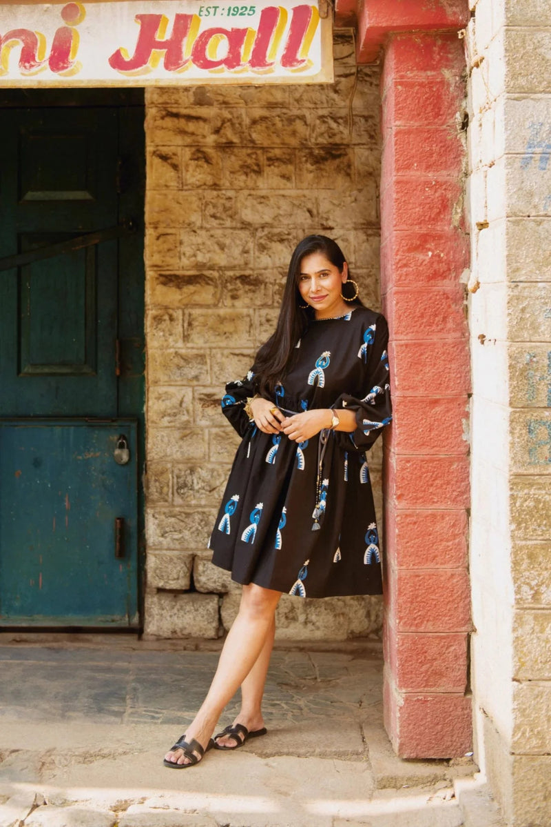 Africana Short Dress poplin by JodiLife for women in Singapore