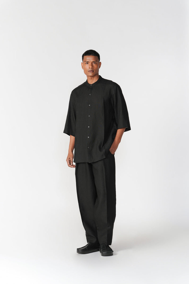 Dhar Set co-ord set by Turn Black in black for men in Singapore
