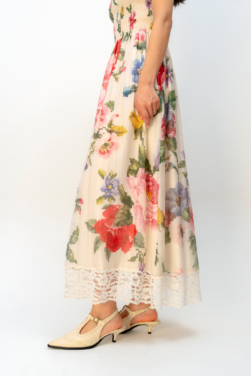 APRICOT VEIL DRESS mul dress by Ode to Odd in multi for women in Singapore
