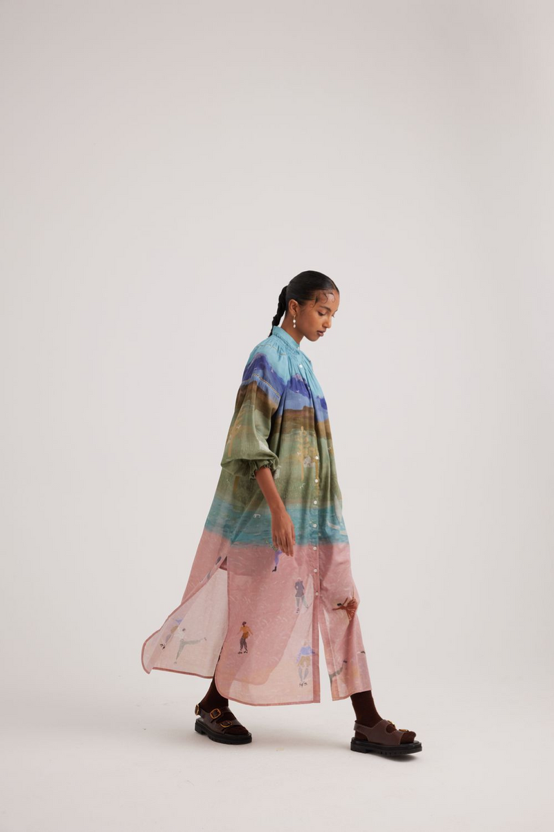 Chloe Dress-Skater cotton by CORD for women in Singapore