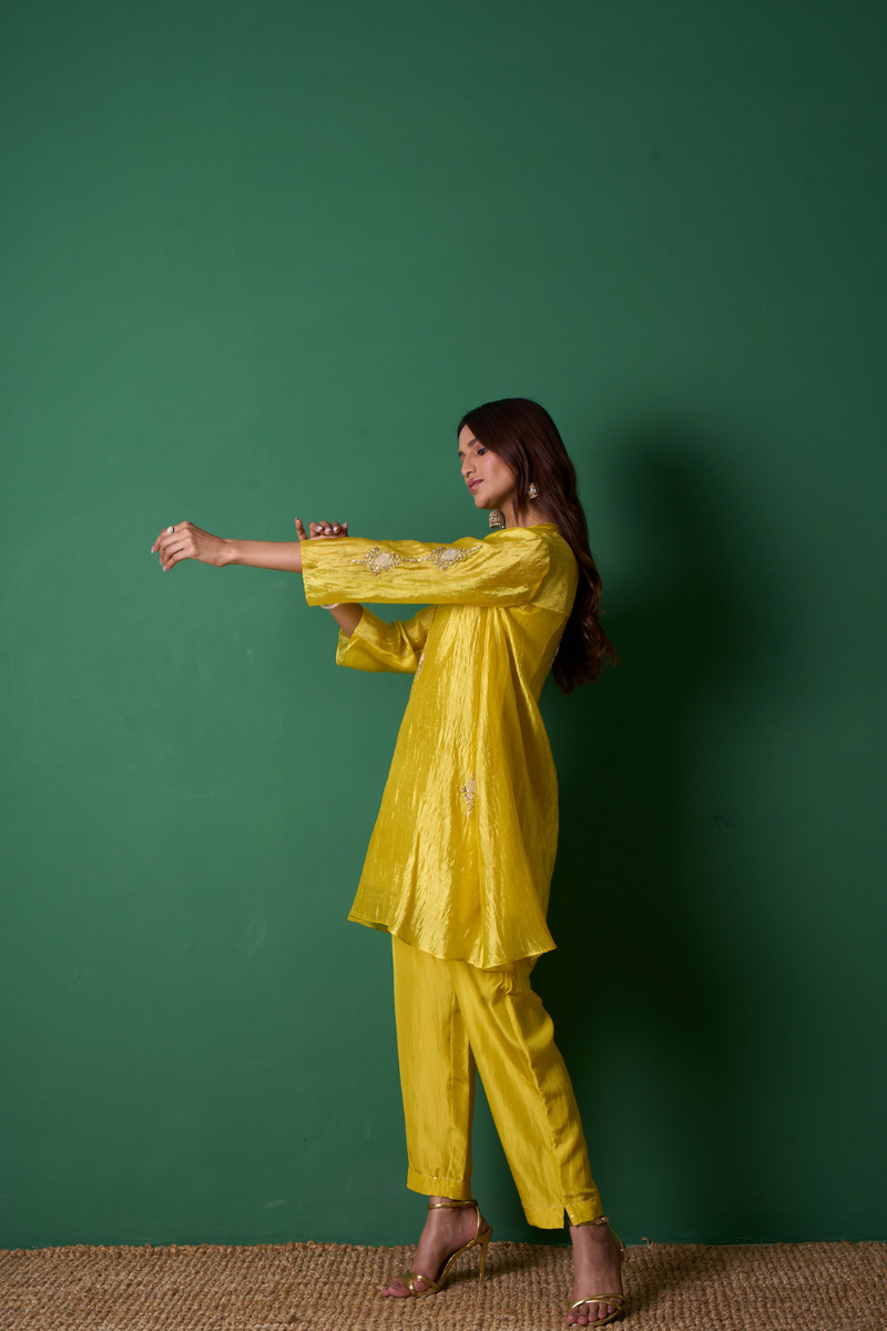 Paradise Kurta Set - Yellow