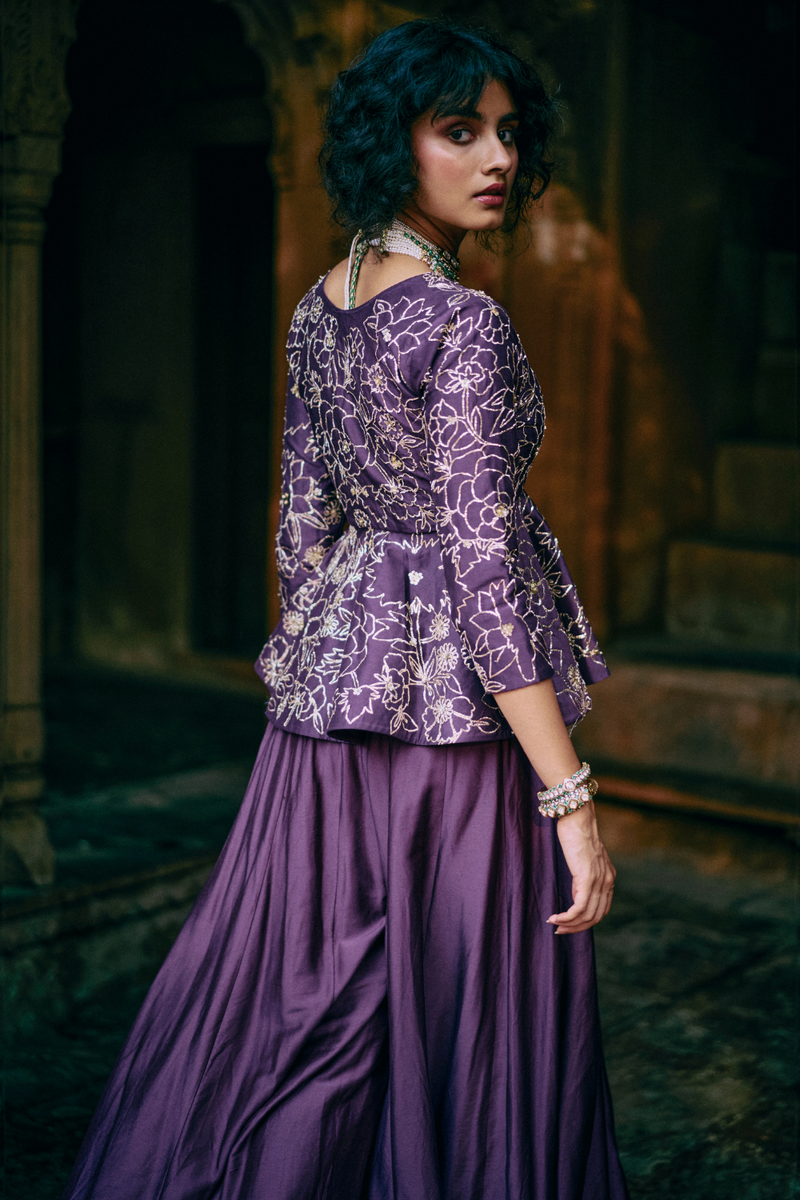 PH-2487 
Peplum 
Plazzoo Set by Paulmi & Harsh for women in Singapore