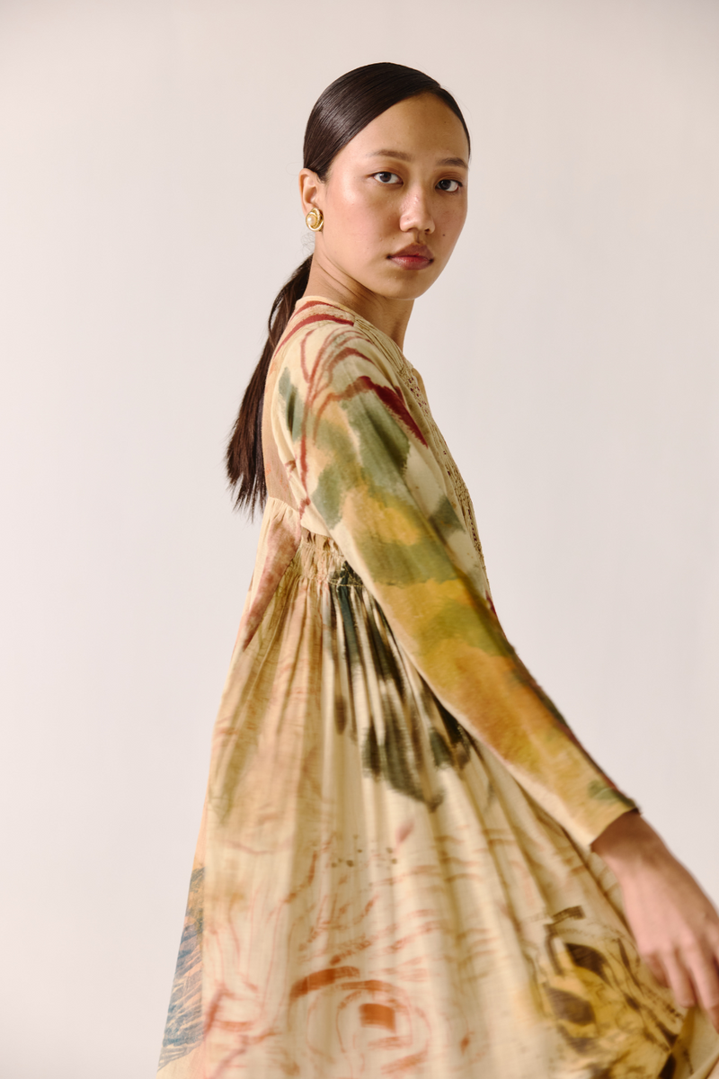 Frida Dress - Abstract cotton by CORD for women in Singapore
