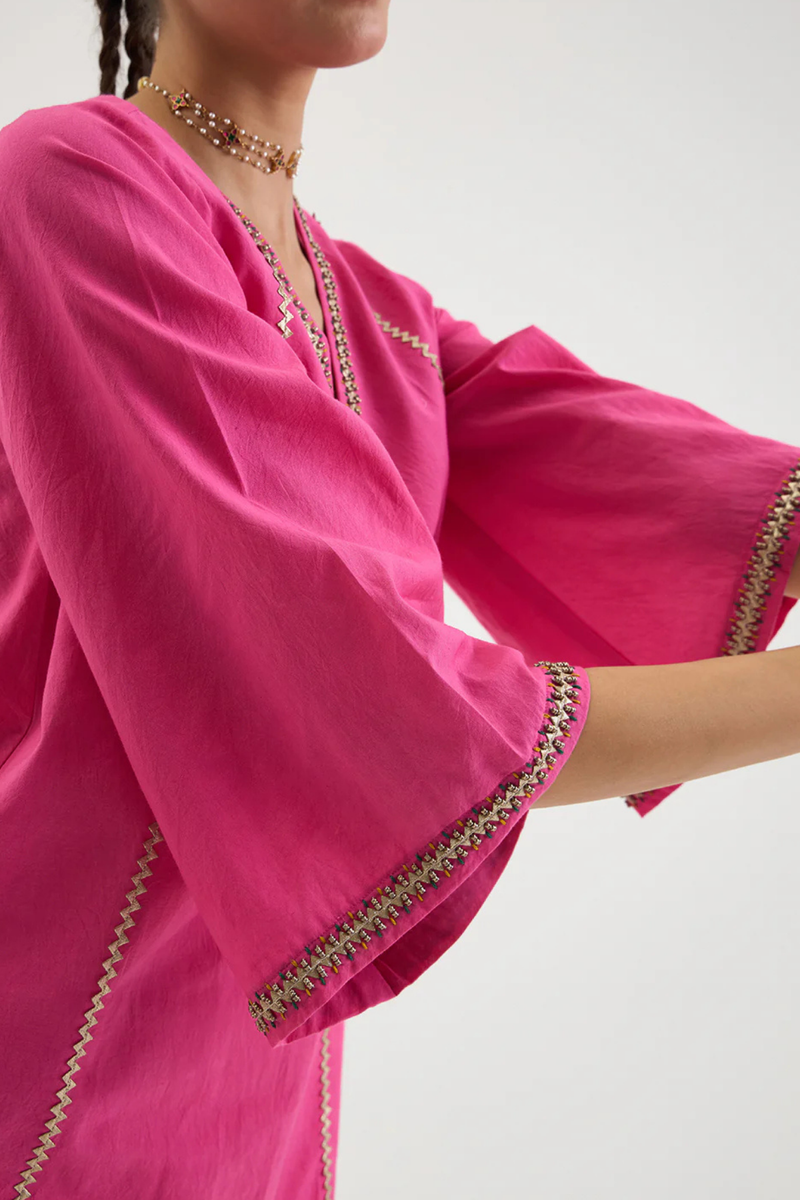 ROSA SET cotton by AAVIDI in pink color for women in Singapore