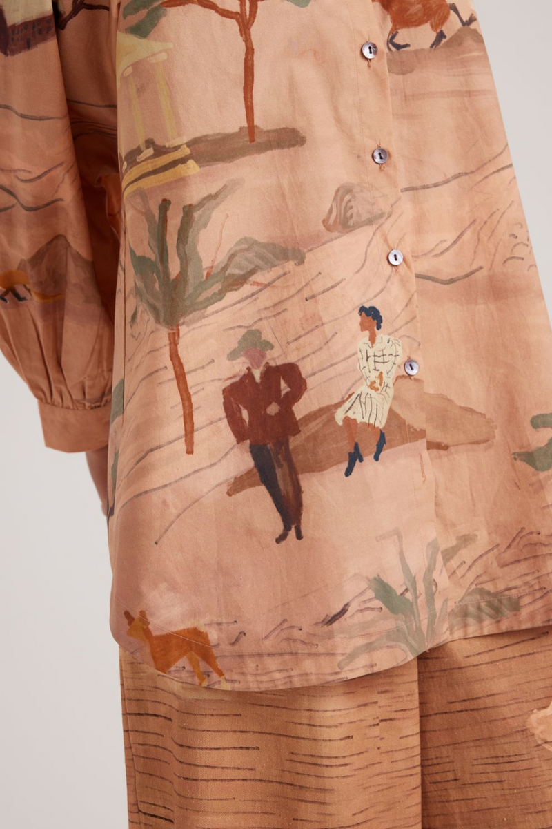 A-line Shirt-Derby satin by CORD for women in Singapore