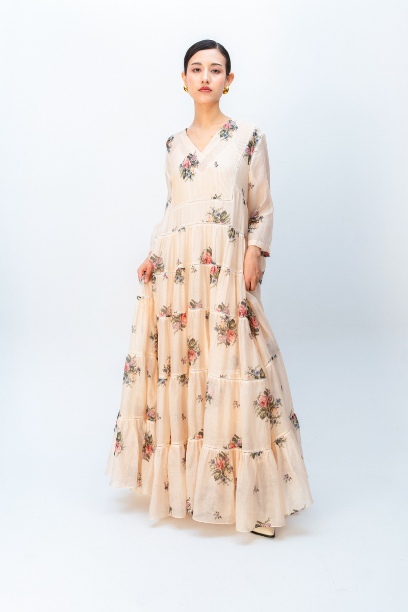 WILLOW HAZE DRESS mul dress by Ode to Odd in blush pink for women in Singapore