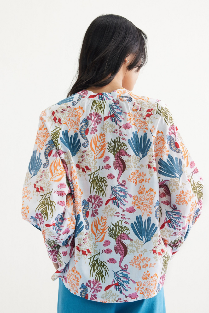 Blooming Reef Lyocell Classic Shirt