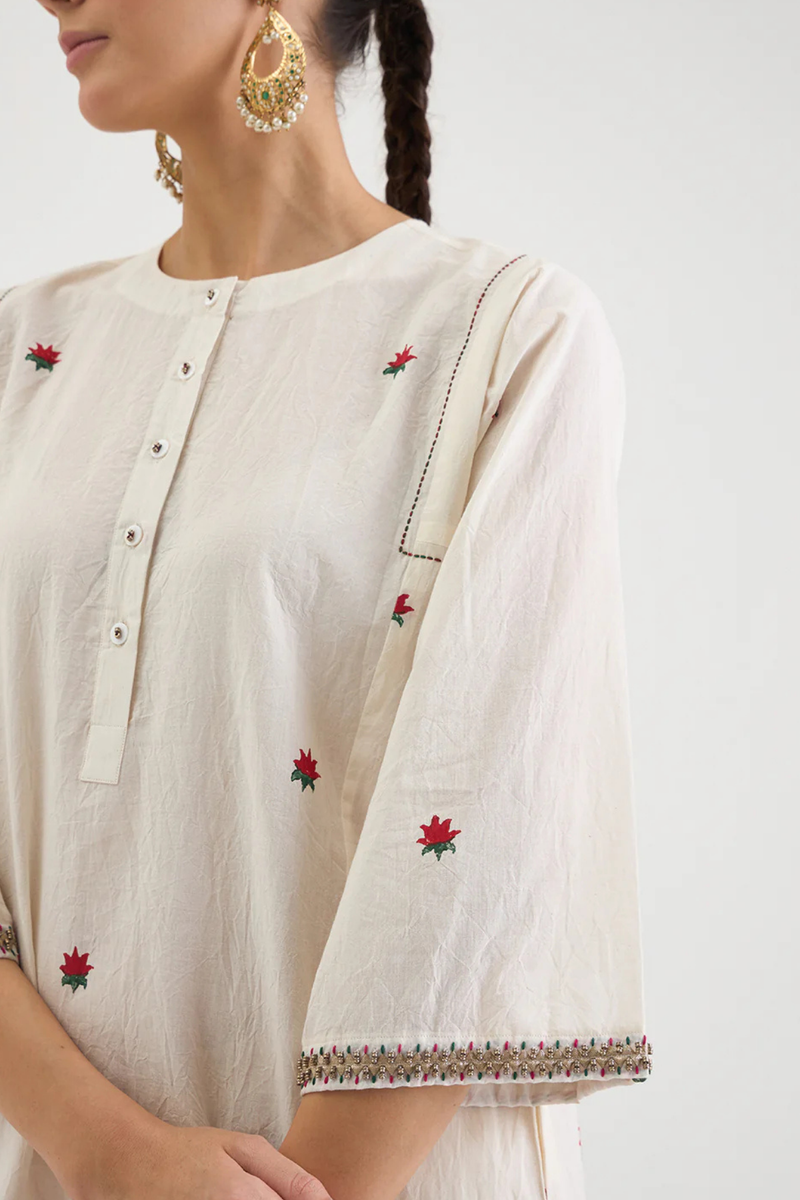 LOTUS SET 2 cotton by AAVIDI in white color for women in Singapore