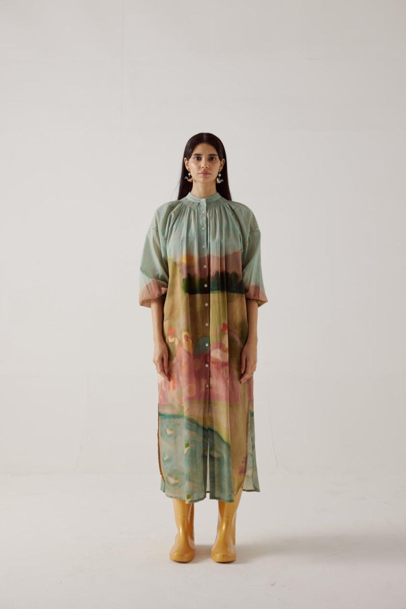 Chloe Dress-Spring cotton by CORD in multi for women in Singapore