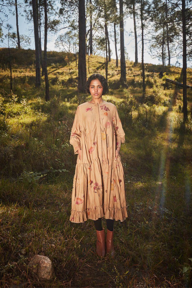 Clay Drift Dress cotton by Khara Kapas for women in Singapore