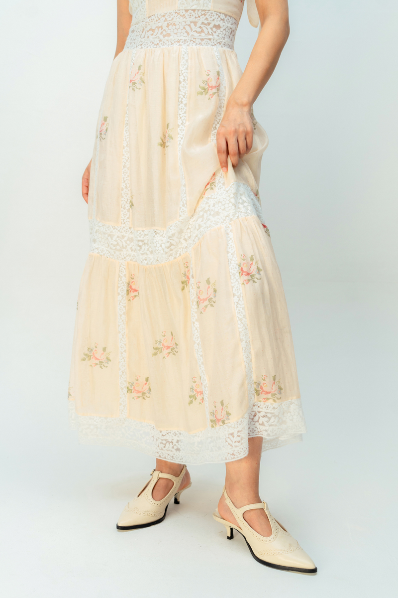CREAME SUNSET DRESS mul dress by Ode to Odd in blush pink for women in Singapore