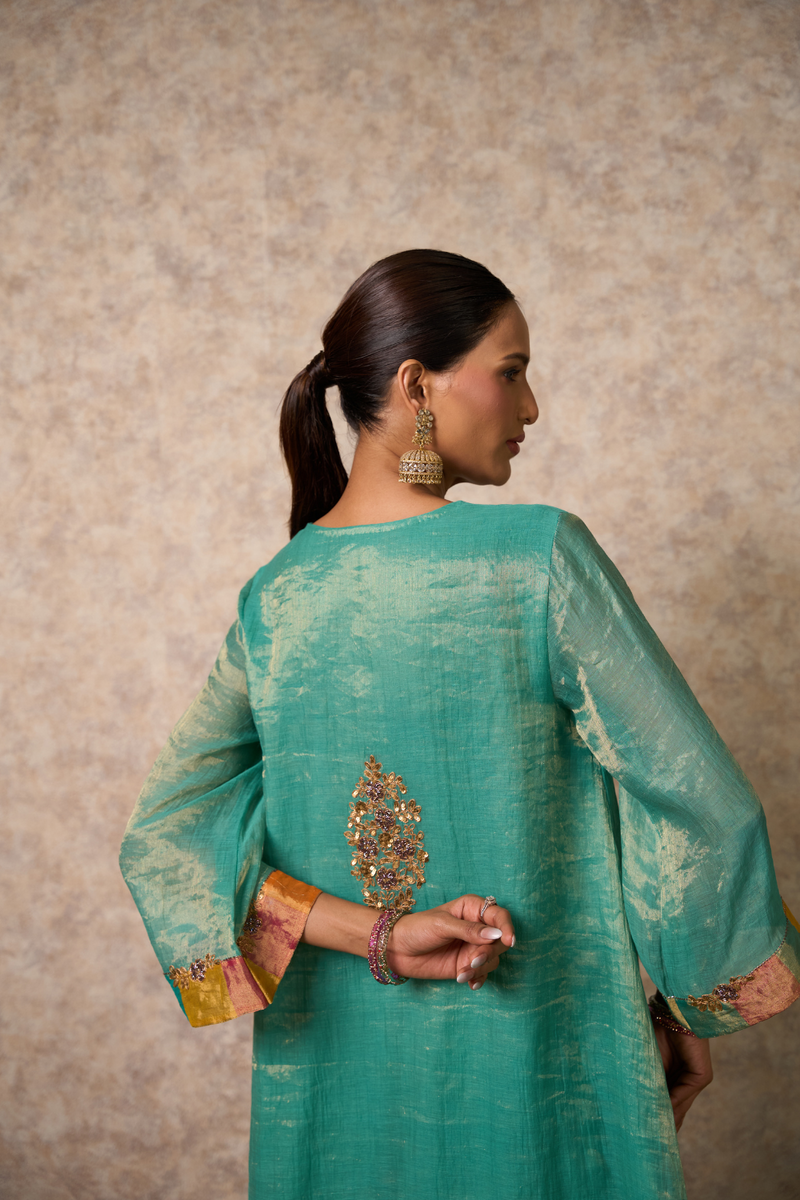 Zing Kurta Set - Sea Green
