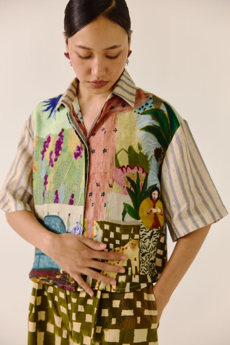 Ava Shirt - Alice linen by CORD for women in Singapore