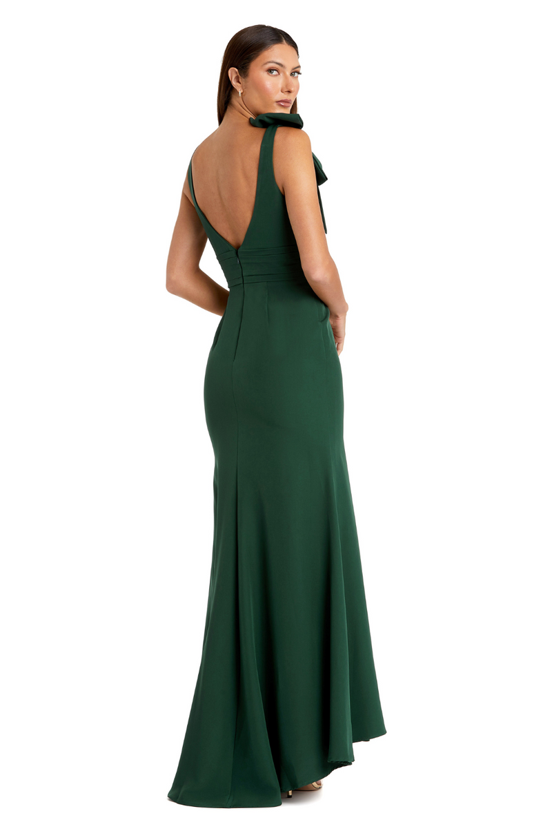 49454-Mermaid Gown-Green by Mac Duggal in green color for women in Singapore